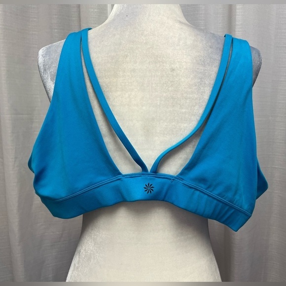 Athleta Exhale Sports Bra in Blue | Size 3X D-DD - Picture 3 of 5
